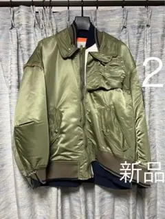 2 新品 22AW kolor カラー MA-1 ボンバージャケット カーキ