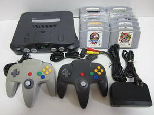 Nintendo64 本体(NUS-001(JPN)) コントローラー ソフト14本 セット まとめ売り