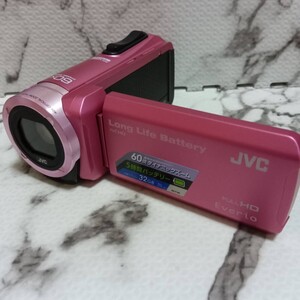 フルHDビデオカメラ ピンクJVC Victor Everio GZ-F100