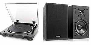 DENON レコードプレーヤー エントリーセット ブラック/ブラック [DP-200USB + SC-M41]