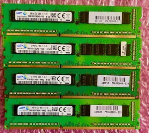 W217☆SAMSUNG DDR3L PC3L-12800E-11-12-D1 4GB ×4計16GB Memory メモリー 動作確認済み