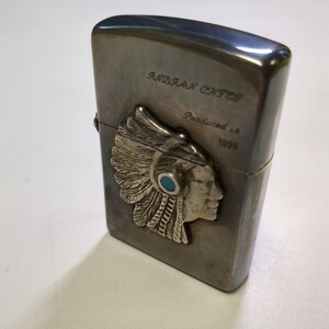 121811　Zippo　ライター　インディアン　中古　ジッポー