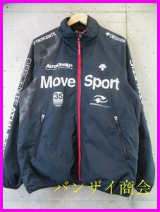 5001b10◆良品です◆DESCENTE デサント【MOVE SPORTS ムーブスポーツ】ウィンドブレーカー L/ナイロンジャージジャケット/セットアップ