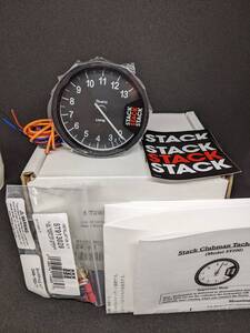 一年保証！STACK ST200タコメーター0-3000～13000RPM黒送料無料