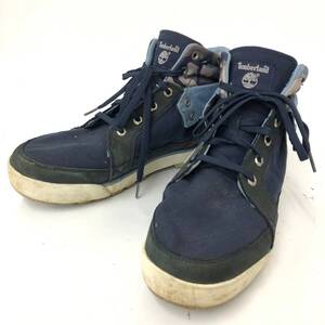 □Timberland ハイカットスニーカー 27cm 紺 ティンバーランド メンズ 6909R 1491 複数落札同梱OK B241004-10