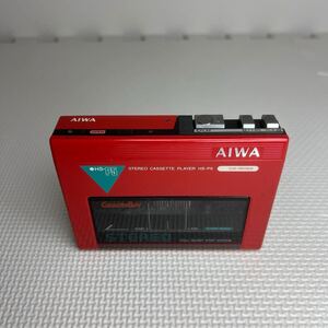 AIWA　アイワ　HS-P5　カセットプレーヤー　STEREO CASSETTE PLAYER 通電のみ確認　動作未確認【ジャンク】