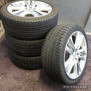 レクサス ＧＳ ４５０h 前期 純正 18インチ　8j +45 5穴/114.3 タイヤ付き4本セット245/40R18 GS430 GS350 IS250 IS350 クラウン マジェス