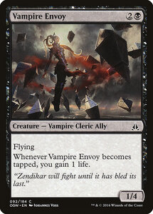 MTG ■黒/英語版■ 《吸血鬼の特使/Vampire Envoy》ゲートウォッチの誓い OGW