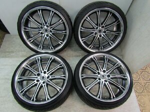 ワーク シューバートSC1 19インチｘ9J ET:+35 PCD:114.3 5H 9.5J ET:+38 PCD:114.3 5H ナンカン NS-Ⅱ 225/35R19 265/30R19 14年 100系等