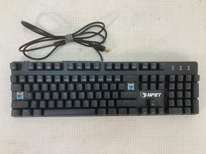 2665-O★NPET USB接続ゲーミングキーボード★K20★キートップ2個欠品★動作確認済中古現状渡し★