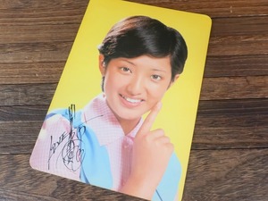 激レア★当時物★山口百恵 グリコ 販促下敷き 三浦友和とTVCMで共演 非売品 1977