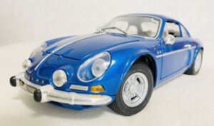 1/18 ALPINE RENAULT 1600S アルピーヌ　ルノー1600S ミニカー　MAISTO ブルー　ほぼ未使用　美品