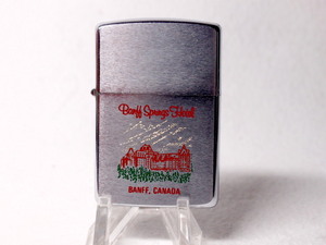 ビンテージ カナダ製ZIPPO1987年★Banff Springs Hotel CANADA★Very Light Use/激レア/美品/Nice Graphics/コレクタブル