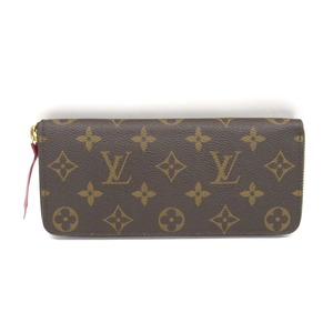 KR77261 ルイ・ヴィトン 長財布 フューシャ ポルトフォイユ・クレマンス モノグラム M60742 レディース LOUIS VUITTON 中古