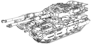 1/100 地球連邦軍 61式戦車5型 ( 未組み立て 未塗装 )