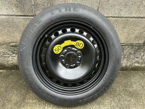 ★ピレリ PIRELLI ★TEMPORARY TYRE スペアタイヤ ★125/85 R16 ★PCD:108 ★VOLVO ボルボ 純正ホイール ★多分未使用 ★S40 V50 など