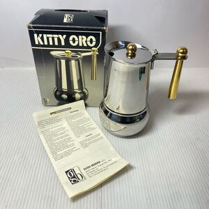 KITTY ORO エスプレッソメーカー 直火式 コーヒーメーカー イタリア製 インテリア レトロ 