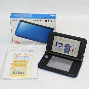 513)【1円スタート♪/美品】Nintendo 3DS LL 本体 ブルー×ブラック SPR-001 ニンテンドー 任天堂