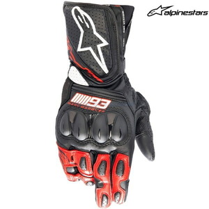 在庫あり alpinestars アルパインスターズ グローブ MM93 TWIN RING v2 LEATHER GLOVE カラー:BLACK BRIGHT RED WHITE(1342) サイズ:XL