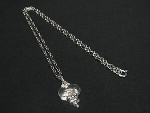 1円 ■美品■ GEORG JENSEN ジョージ ジェンセン SV925 ブドウモチーフ ネックレス ペンダント アクセサリー シルバー系 AX7308