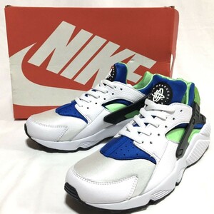 【新品】NIKE AIR HUARACHE ナイキ エアハラチ スクリームグリーン 29㎝ 白 青 緑 メンズ スニーカー オリジナル 90s 復刻 14年製 正規品