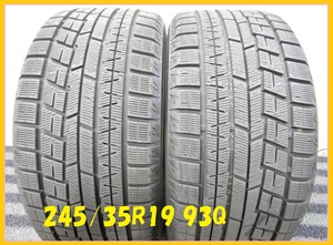 CT3055②■245/35R19 93Q YOKOHAMA ICEGUARD IG60 2017年製 2本のみ■条件付き 送料無料■激安 9.5分山 アウディ ベンツ