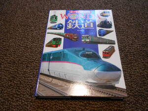 ポプラディア大図鑑　WONDA（ワンダ）　鉄道（てつどう）　もって歩けるPOCKET WONDA鉄道付き　ポプラ社　中古品