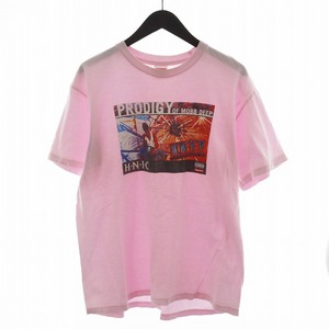 シュプリーム SUPREME 21SS HNIC TEE Tシャツ カットソー 半袖 プリント ロゴ M ピンク /AN14 メンズ