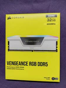 ☆新品同様 コルセア CORSAIR VENGEANCE RGB DDR5 32GB（16GB×2）6000MHz Intel XMP CL＝36 ☆