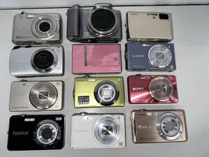 デジタルカメラ ジャンク SONY / PANASONIC/ CANON/FUJI/CASIO / OLYMPUS 12台 