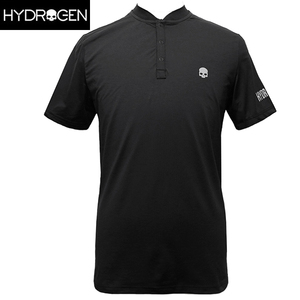 ハイドロゲン ゴルフ Tシャツ メンズ 半袖 カットソー ヘンリーネック サイズL HYDROGEN GC0002 007 新品