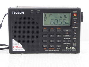 ★☆TECSUN ワイドFM対応 FM/SW/MWコンパクトラジオ PL-310ET 動作品 オマケ新品電池付き☆★