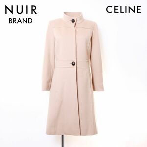 セリーヌ CELINE コート ロゴ ボタン ベージュ