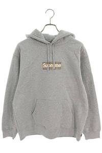 シュプリーム バーバリー パーカー Burberry Box Logo Hooded Sweatshirt サイズ:M バーバリーボックスロゴパーカー 中古 SB01