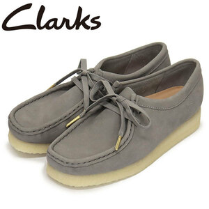 Clarks (クラークス) 26169921 Wallabee ワラビー レディースシューズ Grey Nubuck CL075 UK5-約24.0cm