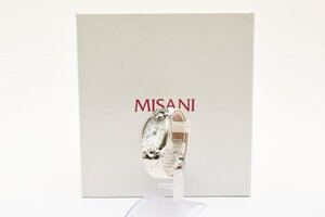 美品 箱付き ミザーニ スクエア シルバー クォーツ レディース 腕時計 MISANI