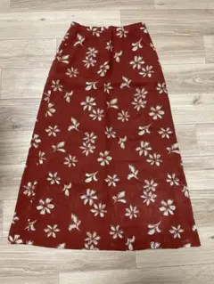 花柄ロングスカート