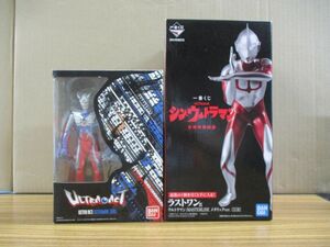 #w14【梱80】バンダイ ULTRA ACT:ULTRAMAN ZERO 一番くじ シン・ウルトラマン ラストワン賞 フィギュア 2点セット