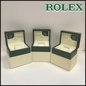 ROLEX純正BOX 3点 ケース グリーン Sサイズ 内箱 外箱 ロレックス BOX まとめ