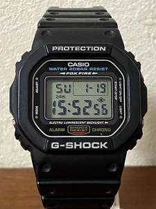 CASIO G-SHOCK DW-5600E-1 20気圧防水 ジーショック 中古品 電池交換済 カシオ