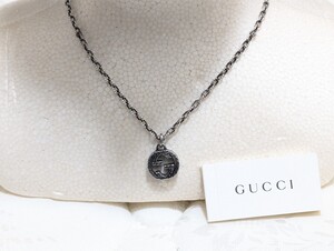 【訳あり】GUCCI グッチ ネックレス インターロッキングG ペンダント シルバー925 重量17.58g/1円〜