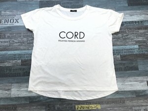 COMME CA ISM コムサイズ レディース 英字 半袖Tシャツ M 白