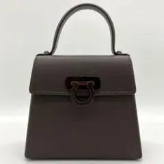 希少ラバー素材【Salvatore Ferragamo】ハンドバッグ　ガンチーニ