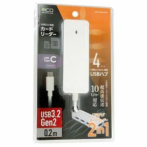 ミヨシ USB3.2 Gen2対応USBハブ Type-C USH-10G2C/WH ホワイト [管理:1000024627]