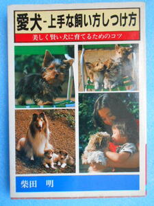 ★USED・日本文芸社・昭和59年発行・柴田 明・愛犬-上手な飼い方しつけ方★