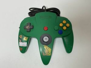 N64 ニンテンドー64 周辺機器 コントローラー　グリーン 動作確認済み【管理 10444】【C】