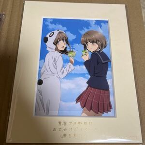 ＢＤ　劇場版　青春ブタ野郎はおでかけシスターの夢を見ない　メーカー特典　描き下ろしイラスト卓上キャラファイングラフ　かえで＆花楓