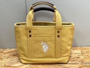 ★☆US POLO ASSN キャンバス トートバッグ ハンドバック イエロー ユーエスポロアッスン☆★