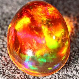 天然ファイアオパール メキシコ産 2.590ct 欧泊 裸石 宝石 ジュエリー 遊色 ファイヤー 天然 墨西哥 loose jewelry fire opal