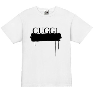 【パロディ白黒L】5ozCUGGL(キューグル)メンズペイントカラーTシャツ送料無料・新品1999円